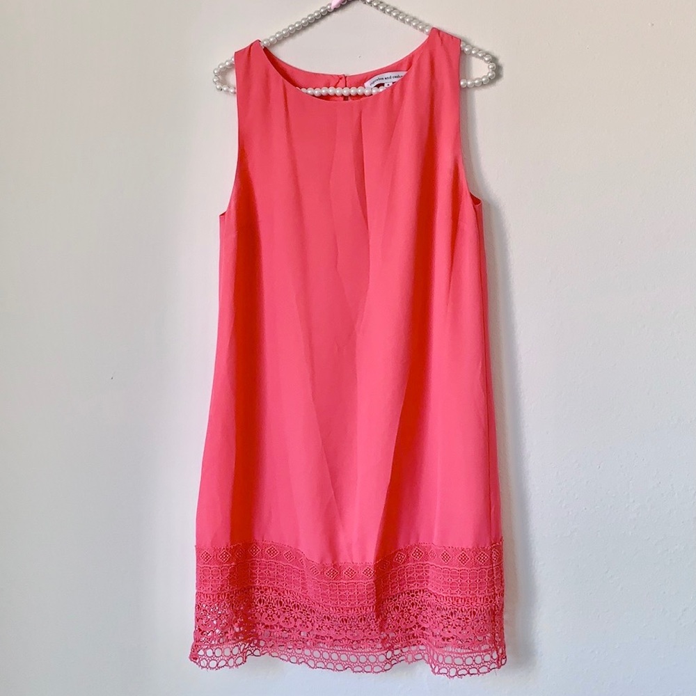 Cupcakes and Cashmere Coral Shift Dress